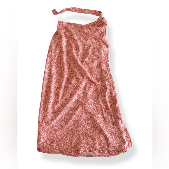 URBAN Romantics Pink Floral Midi Wrap Skirt - Picture 1 of 3